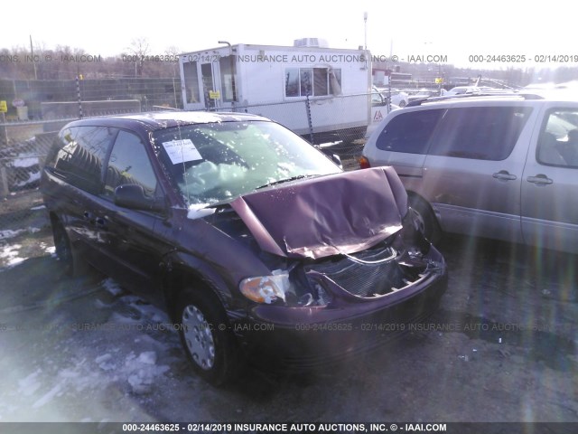 2C4GP44LX3R106536 - 2003 CHRYSLER TOWN & COUNTRY LX MAROON photo 1