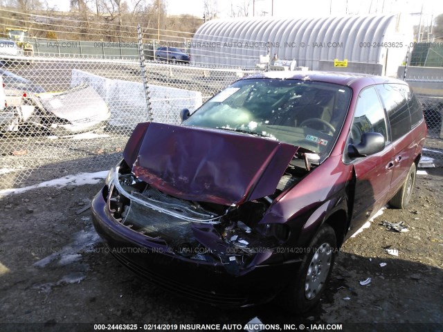 2C4GP44LX3R106536 - 2003 CHRYSLER TOWN & COUNTRY LX MAROON photo 2