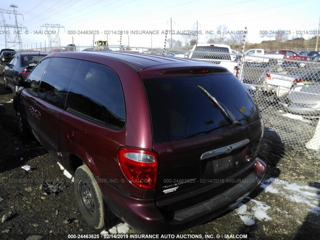 2C4GP44LX3R106536 - 2003 CHRYSLER TOWN & COUNTRY LX MAROON photo 3