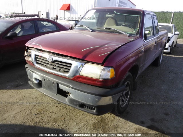 4F4YR16X5WTM17373 - 1998 MAZDA B4000 CAB PLUS MAROON photo 2