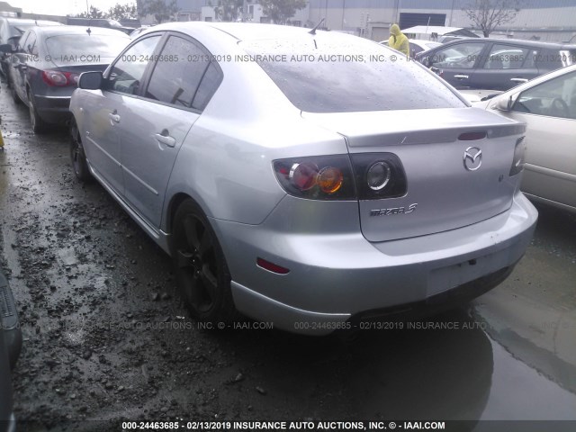 JM1BK324X61458992 - 2006 MAZDA 3 S SILVER photo 3