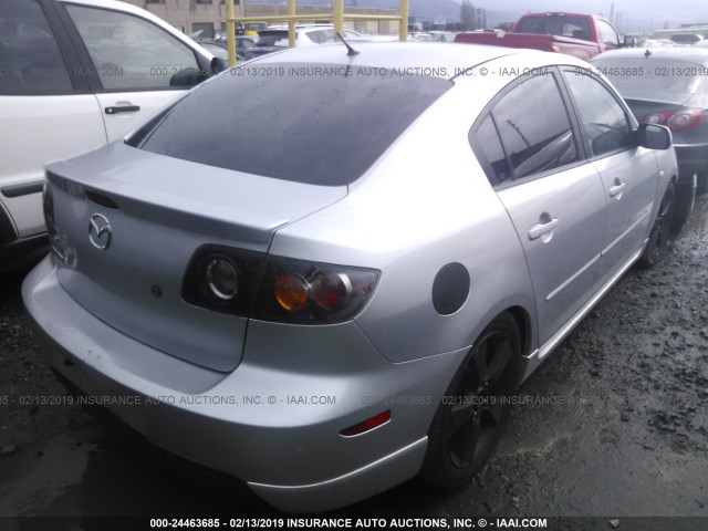 JM1BK324X61458992 - 2006 MAZDA 3 S SILVER photo 4