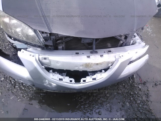 JM1BK324X61458992 - 2006 MAZDA 3 S SILVER photo 6