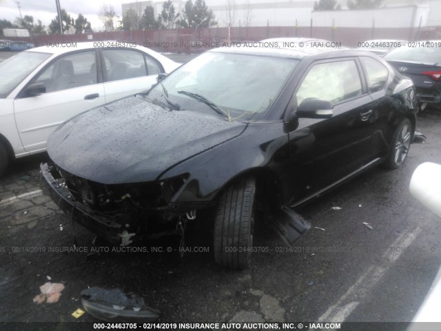 JTKJF5C70D3050595 - 2013 TOYOTA SCION TC BLACK photo 2