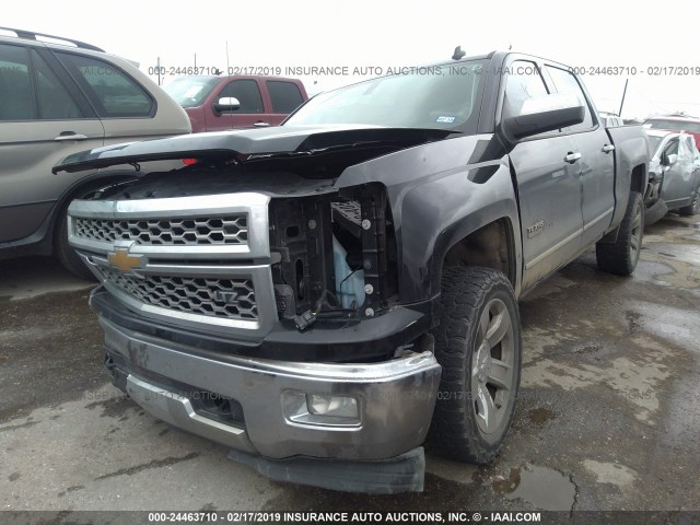 3GCUKSECXEG413444 - 2014 CHEVROLET SILVERADO K1500 LTZ BLACK photo 2