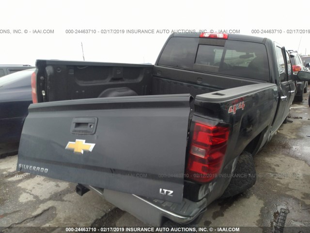 3GCUKSECXEG413444 - 2014 CHEVROLET SILVERADO K1500 LTZ BLACK photo 4