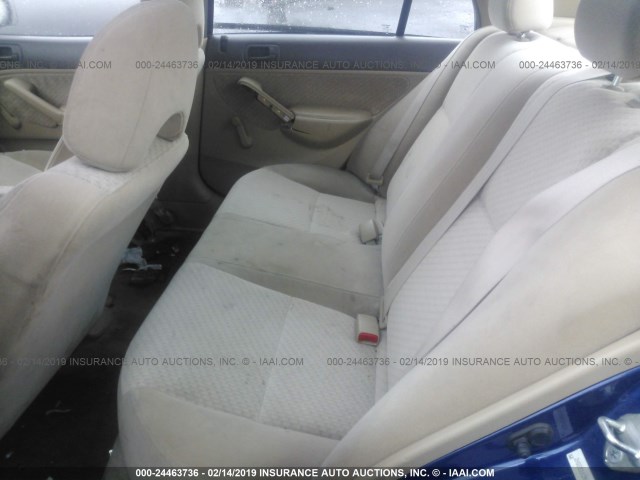 2HGES16394H634708 - 2004 HONDA CIVIC DX VP BLUE photo 8