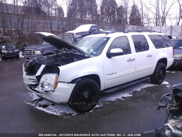 1GKS2KE37BR359074 - 2011 GMC YUKON XL K1500 SLT WHITE photo 2