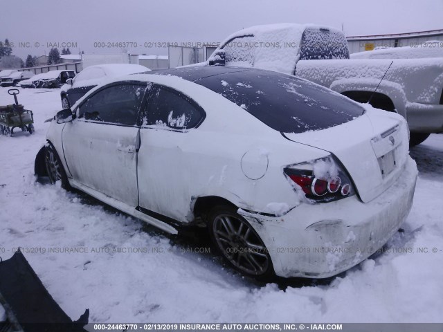 JTKDE167480244638 - 2008 TOYOTA SCION TC WHITE photo 3