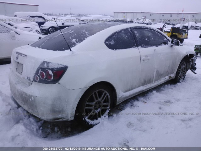 JTKDE167480244638 - 2008 TOYOTA SCION TC WHITE photo 4
