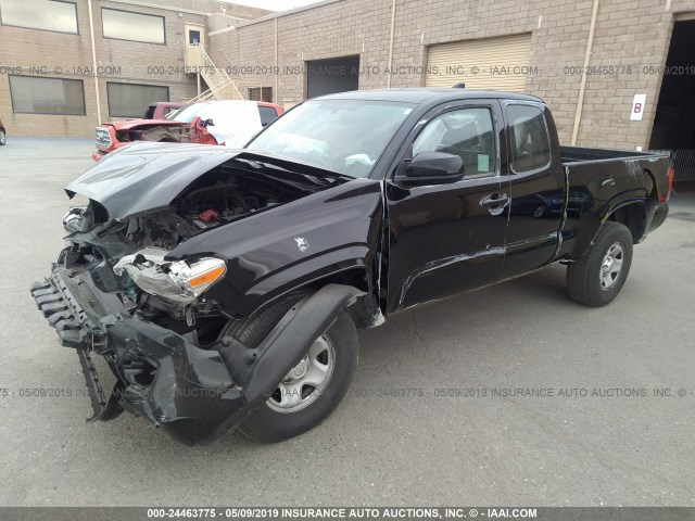 5TFSX5EN1HX055629 - 2017 TOYOTA TACOMA ACCESS CAB/SR/SR5 YELLOW photo 2