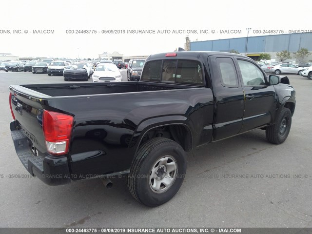 5TFSX5EN1HX055629 - 2017 TOYOTA TACOMA ACCESS CAB/SR/SR5 YELLOW photo 4