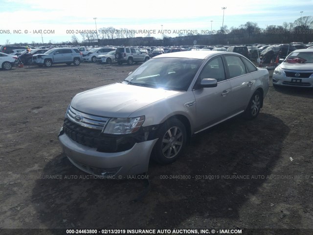 1FAHP24W78G182670 - 2008 FORD TAURUS SEL SILVER photo 2