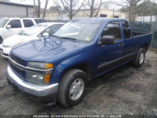 1GCCS196358265833 - 2005 CHEVROLET COLORADO BLUE photo 2