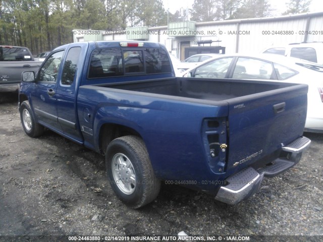 1GCCS196358265833 - 2005 CHEVROLET COLORADO BLUE photo 3