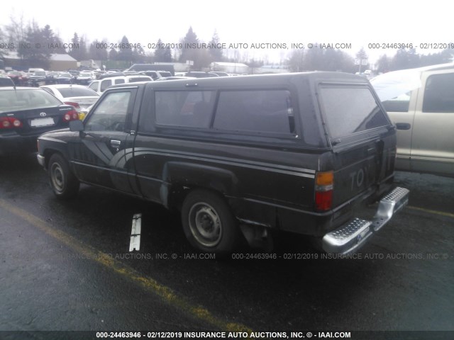 JT4RN50A6J5183570 - 1988 TOYOTA PICKUP 1/2 TON RN50 BLACK photo 3