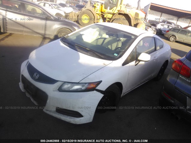 2HGFG3B58CH564660 - 2012 HONDA CIVIC LX თეთრი ფოტო 2