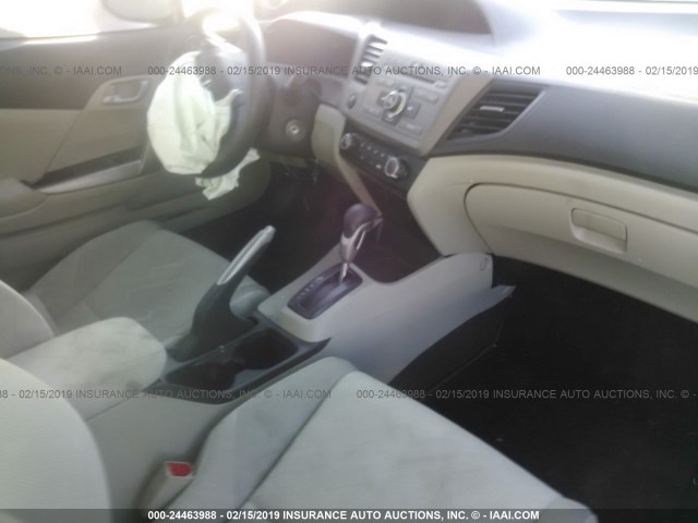 2HGFG3B58CH564660 - 2012 HONDA CIVIC LX თეთრი ფოტო 5