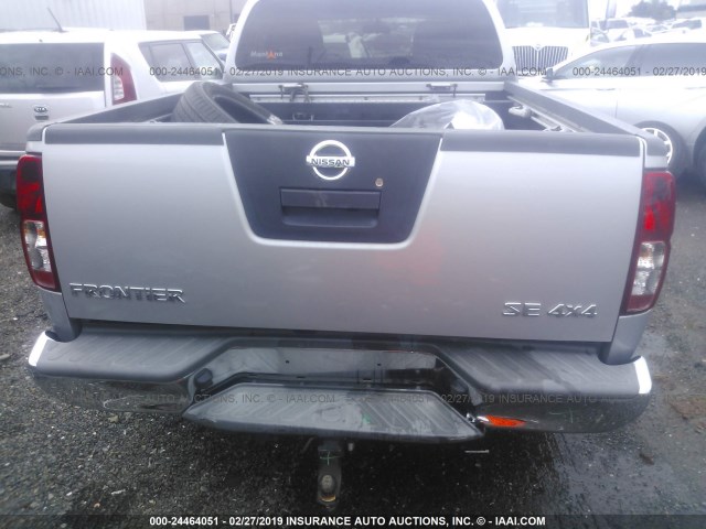 1N6AD0FV9AC404861 - 2010 NISSAN FRONTIER CREW CAB SE/CREW CAB LE SILVER photo 6