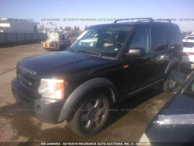 SALAG25438A473851 - 2008 LAND ROVER LR3 HSE BLACK photo 2