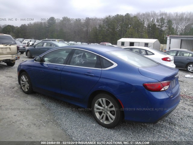 1C3CCCAG9GN141006 - 2016 CHRYSLER 200 LIMITED BLUE photo 3