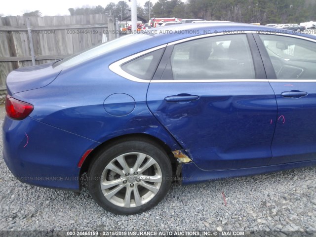 1C3CCCAG9GN141006 - 2016 CHRYSLER 200 LIMITED BLUE photo 6