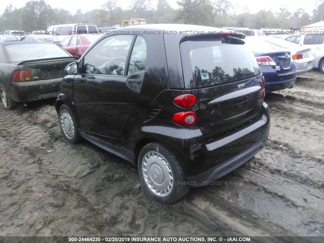 WMEEJ3BA3EK771785 - 2014 SMART FORTWO PURE/PASSION BLACK photo 3
