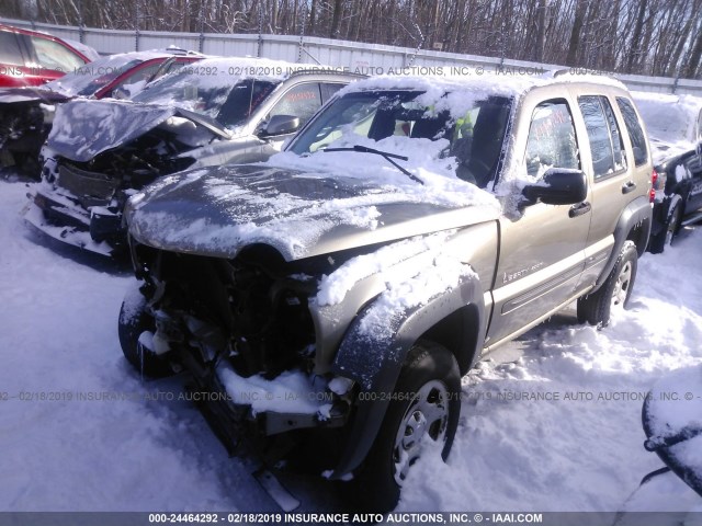 1J4GK48K53W707208 - 2003 JEEP LIBERTY SPORT/FREEDOM GOLD photo 2