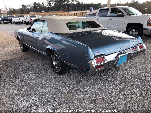 342671M176811 - 1971 OLDSMOBILE CUTLASS SUPREME  BLUE photo 3