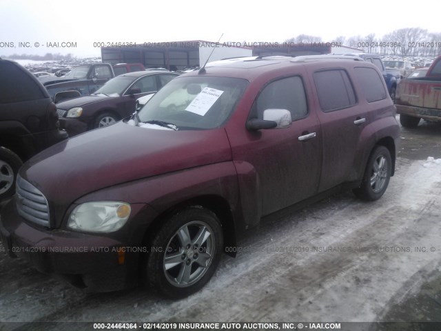 3GNCA23D38S671789 - 2008 CHEVROLET HHR LT RED photo 2