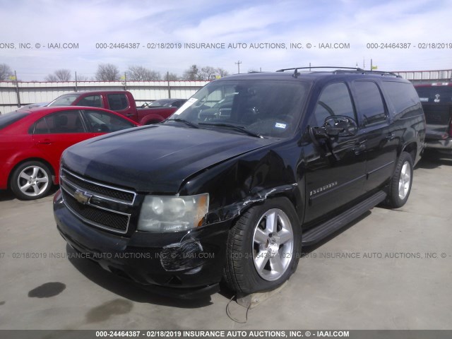 1GNFC16088R165906 - 2008 CHEVROLET SUBURBAN C1500  LS BLACK photo 2