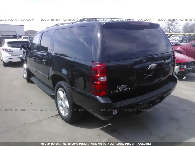 1GNFC16088R165906 - 2008 CHEVROLET SUBURBAN C1500  LS BLACK photo 3