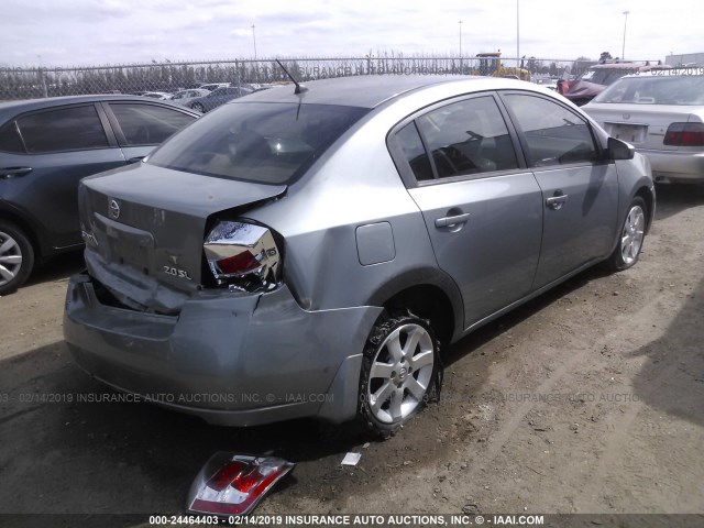 3N1AB61E87L665157 - 2007 NISSAN SENTRA 2.0/2.0S/2.0SL SILVER photo 4