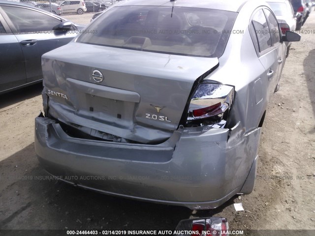 3N1AB61E87L665157 - 2007 NISSAN SENTRA 2.0/2.0S/2.0SL SILVER photo 6