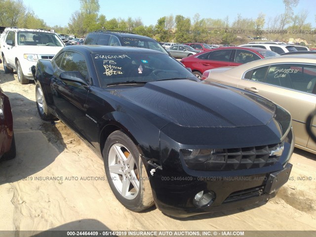 2G1FB1EV1A9202389 - 2010 CHEVROLET CAMARO LT BLACK photo 1