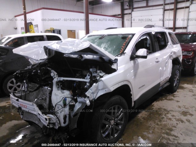 1GKKNMLS2JZ213886 - 2018 GMC ACADIA SLT-1 WHITE photo 2