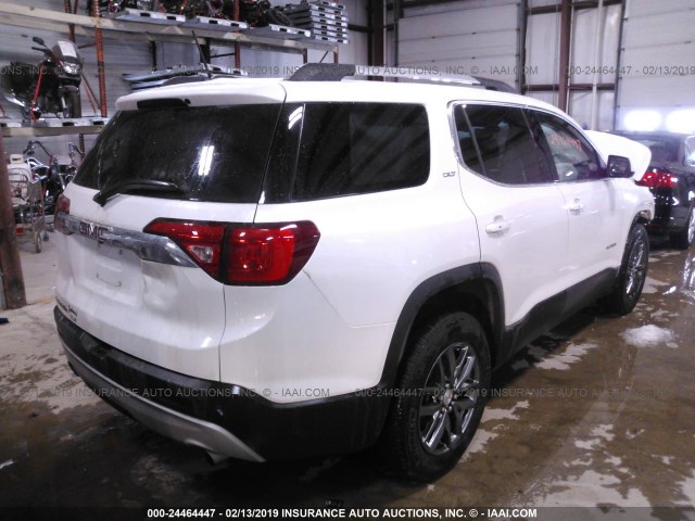 1GKKNMLS2JZ213886 - 2018 GMC ACADIA SLT-1 WHITE photo 4