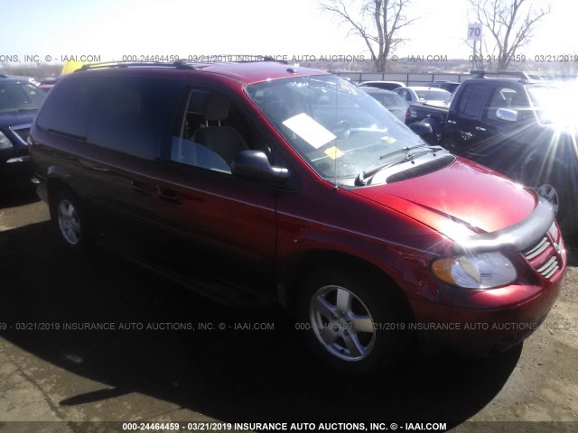 2D4GP44LX7R186669 - 2007 DODGE GRAND CARAVAN SXT RED photo 1