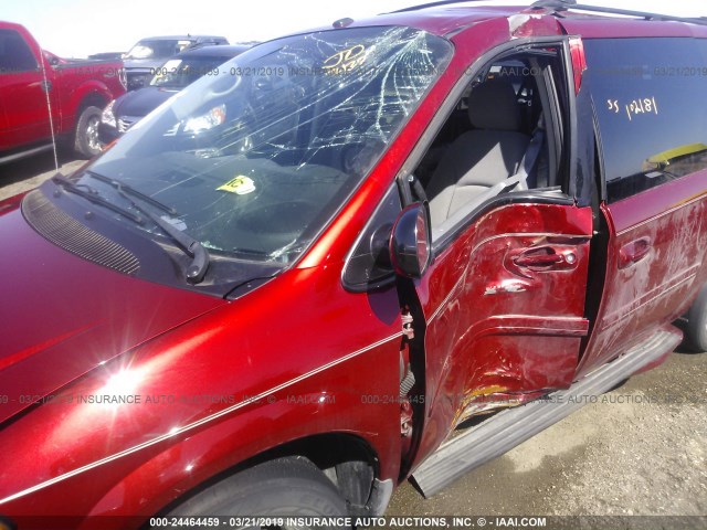 2D4GP44LX7R186669 - 2007 DODGE GRAND CARAVAN SXT RED photo 6