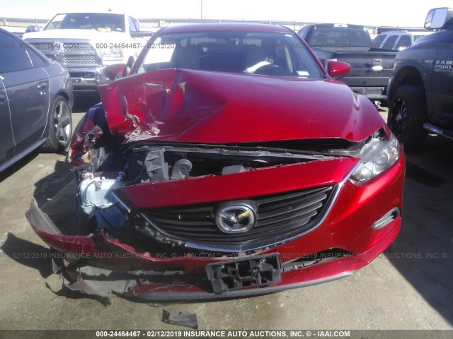 JM1GJ1U6XE1135617 - 2014 MAZDA 6 SPORT RED photo 6