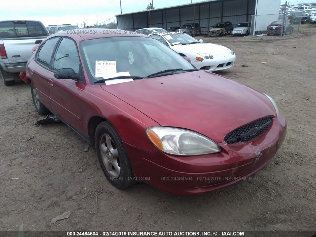 1FAFP55U8YG232904 - 2000 FORD TAURUS SES RED photo 1