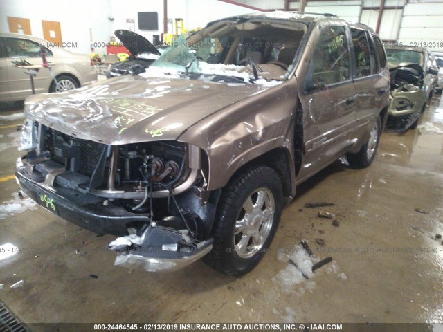 1GKDT13S732263840 - 2003 GMC ENVOY BROWN photo 2