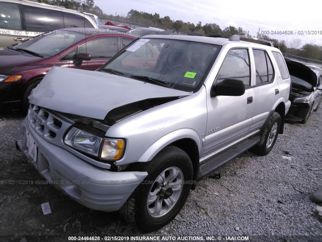 4S2CK58WXY4327804 - 2000 ISUZU RODEO S/LS/LSE SILVER photo 2