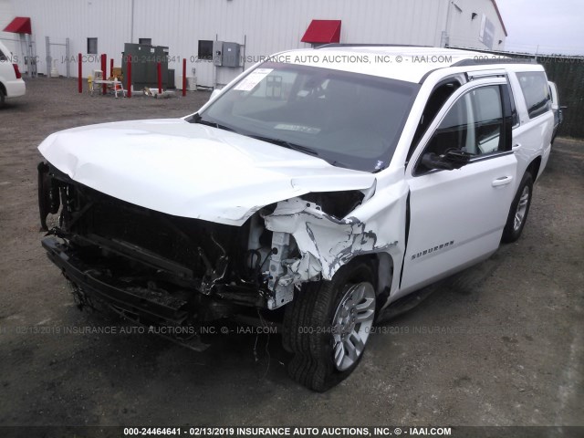 1GNSCKECXGR236294 - 2016 CHEVROLET SUBURBAN C1500 WHITE photo 2