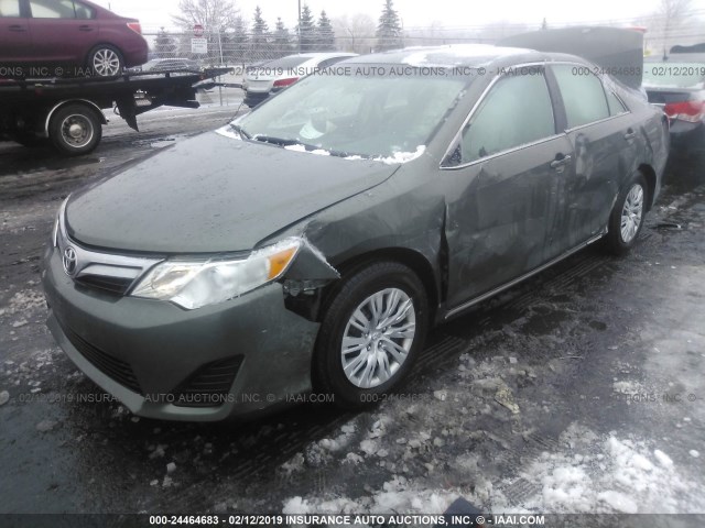 4T1BF1FKXDU707784 - 2013 TOYOTA CAMRY L/SE/LE/XLE 绿色 照片 2
