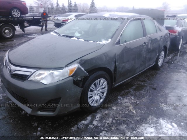 4T1BF1FKXDU707784 - 2013 TOYOTA CAMRY L/SE/LE/XLE 绿色 照片 6