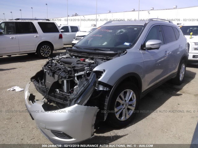 5N1AT2MN7GC858776 - 2016 NISSAN ROGUE S/SL/SV SILVER photo 2