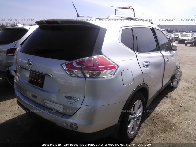 5N1AT2MN7GC858776 - 2016 NISSAN ROGUE S/SL/SV SILVER photo 4