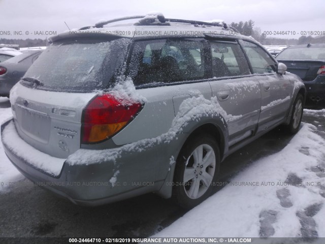 4S4BP68C354317420 - 2005 SUBARU LEGACY OUTBACK 2.5 XT SILVER photo 4