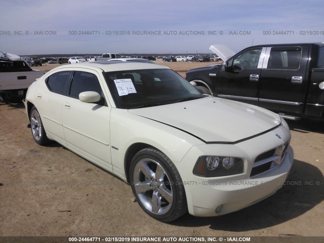 2B3CA8CT8AH303623 - 2010 DODGE CHARGER R/T WHITE photo 1